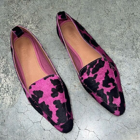 Asos pink black animal print flats - Picture 2 of 6